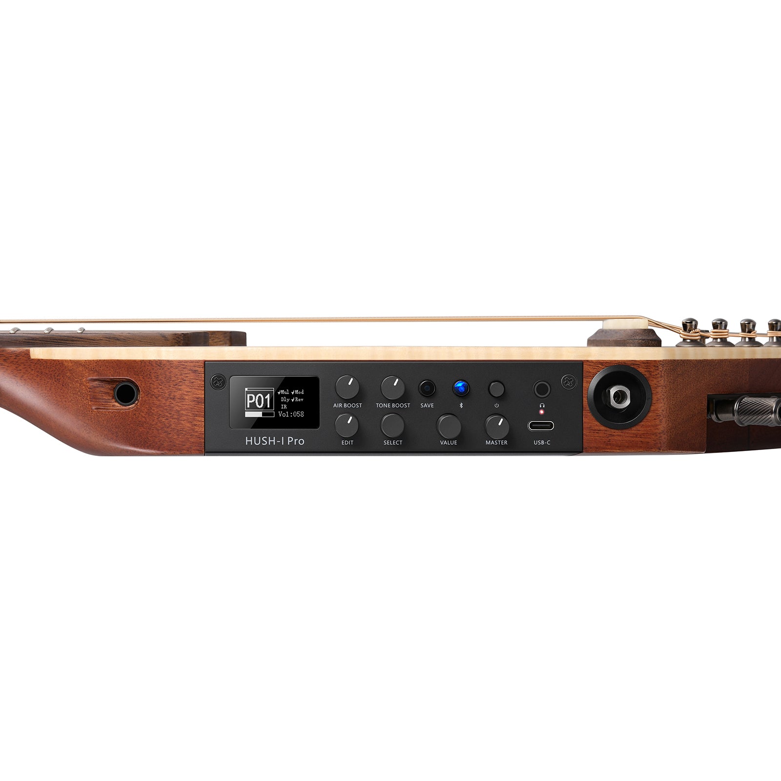 Donner HUSH™ I PRO Electro-Acoustique Guitare Voyageuse-Naturel##