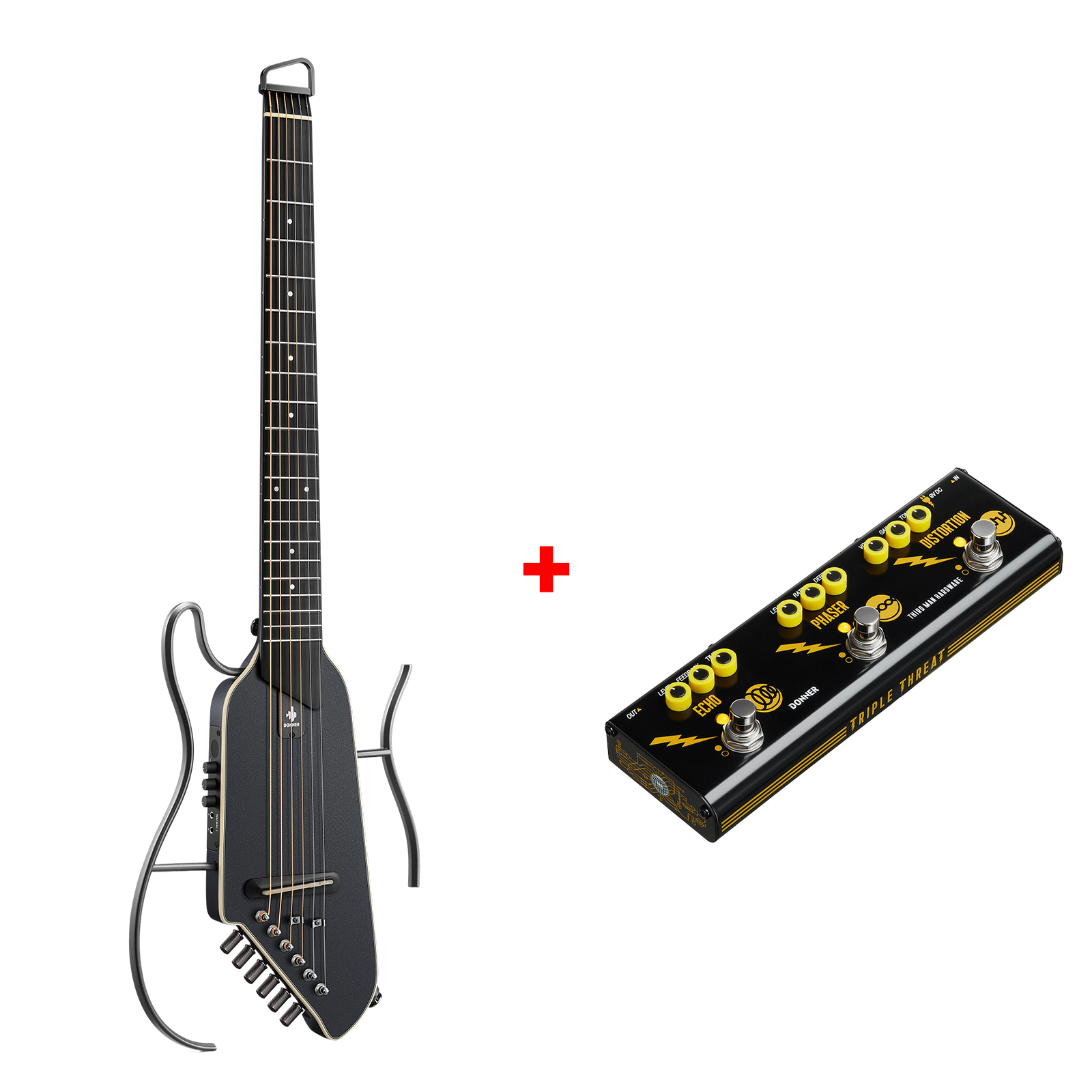 Donner HUSH™ I Guitare de Voyage Ultra-Légère