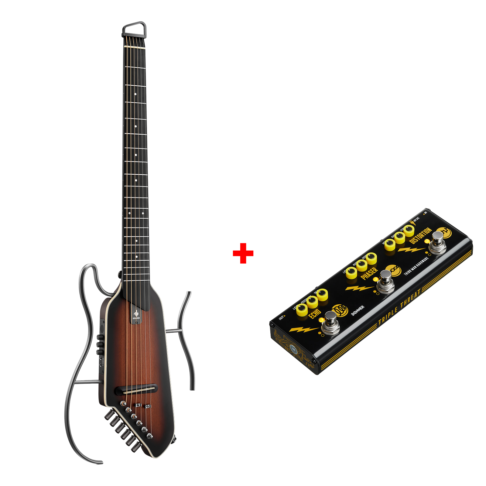 Donner HUSH™ I Guitare de Voyage Ultra-Légère