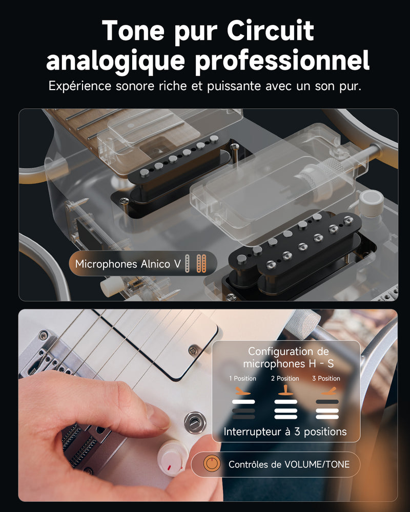 Multi-effets portable pour guitare Donner HUSH X Pro