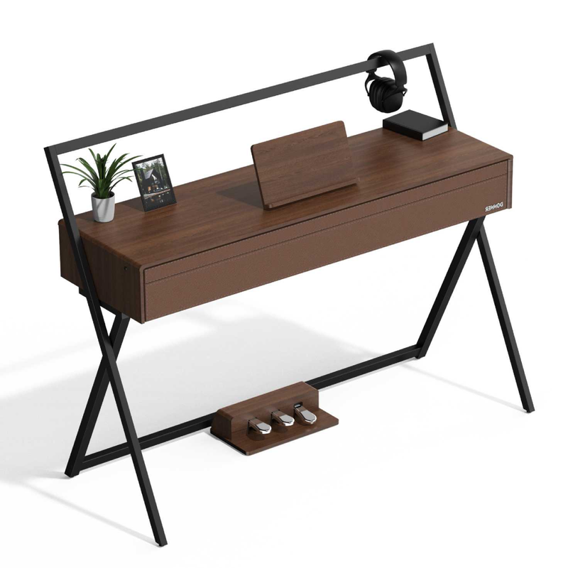 Piano numérique domestique DONNER OURA™ R400 88 touches, grain de bois noir