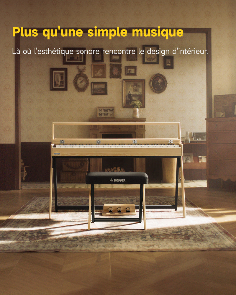 【PRÉ-VENTE】Piano numérique domestique Donner OURA™ R300 à 88 touches - Expédition le 29 mars