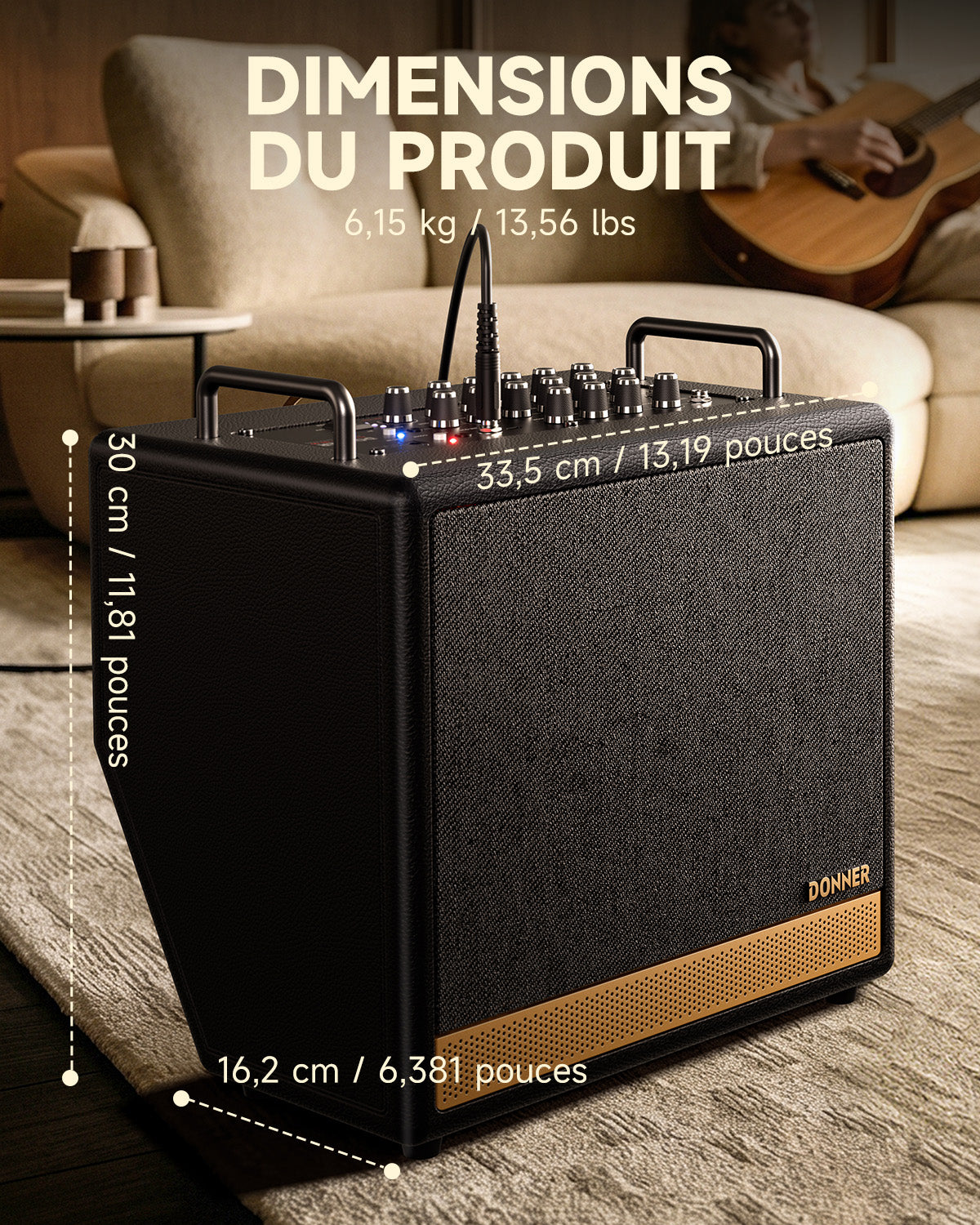 DONNER DKA-50 50W Amplificateur de clavier