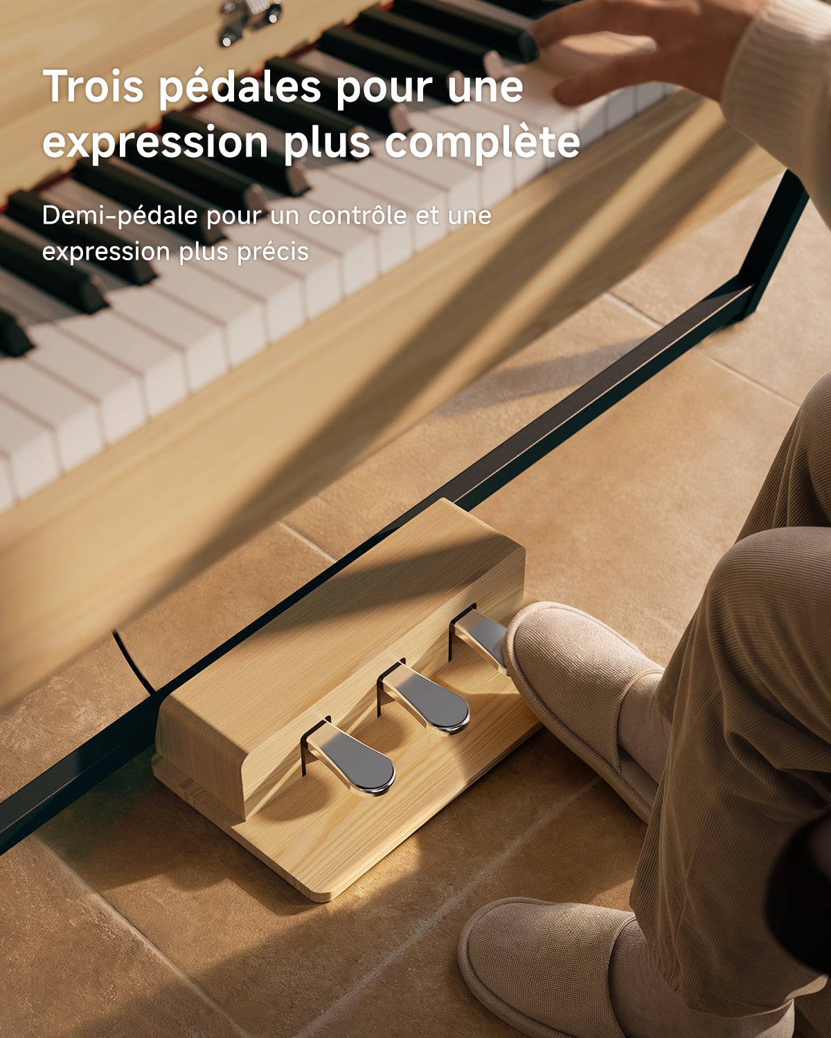 Donner OURA™ R300 Professionnel Piano Numérique-Bois clair##