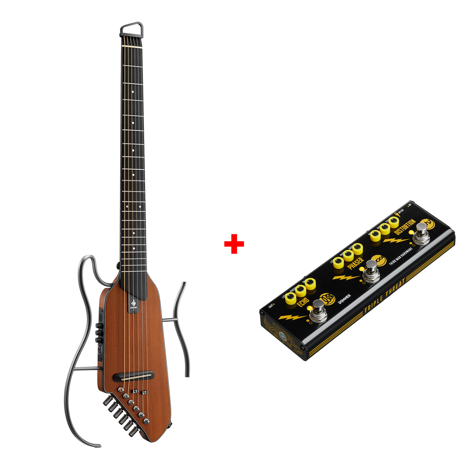 Donner HUSH™ I Guitare de Voyage Ultra-Légère