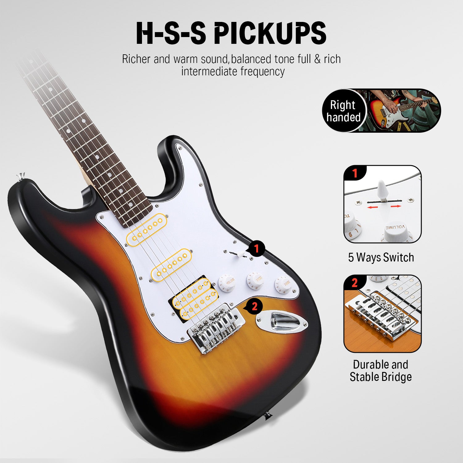 Donner DST-100 Débutant Guitare Électrique Kit