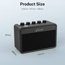 Donner Mini Guitar Amp Small Electric Guitar Amplifier 5W Portable For Desktop Practice with a retro British tone DA-10